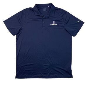 Puma Polo Shirt Mens 2XL XXL Navy PGA Tour Golf Superstore Lightweight Collared